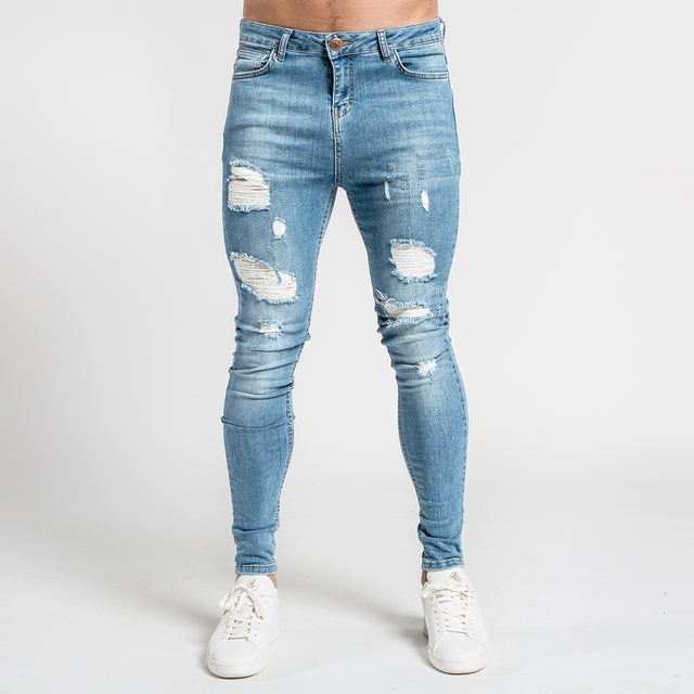 Luca Skinny Stretch - Distressed Light Blue