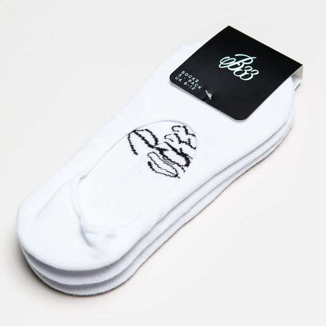 Trainer Socks Triple Pack - White